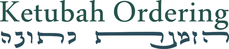 Ketubah Ordering